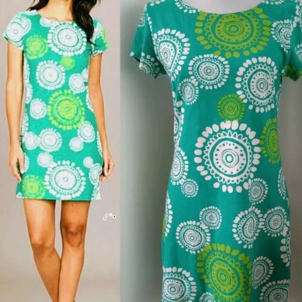 Hatley 100% Green Patterned Cotton Dress